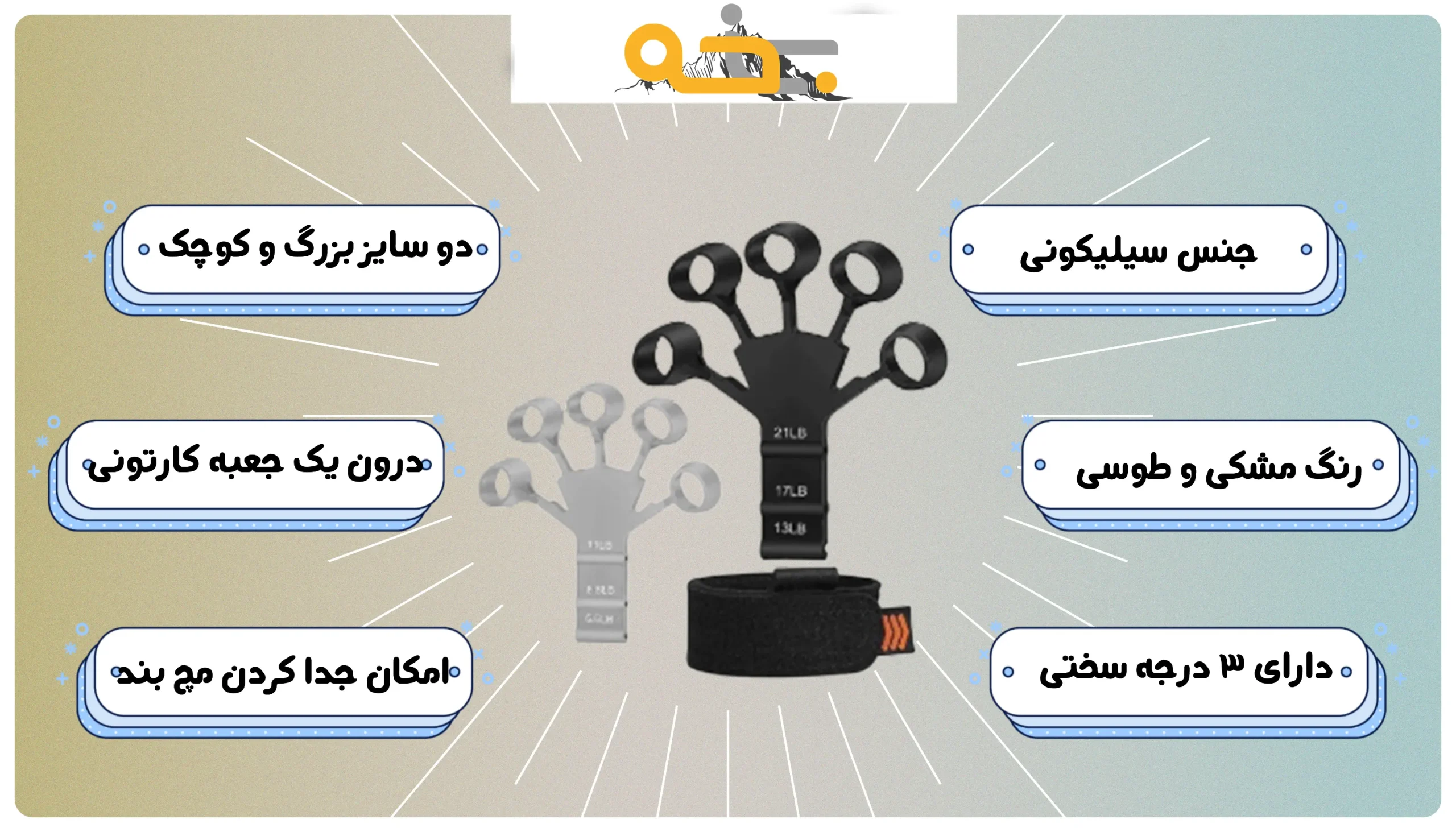کش تقویت مچ و ساعد گریپستر 4 کش تقویت مچ و ساعد گریپستر