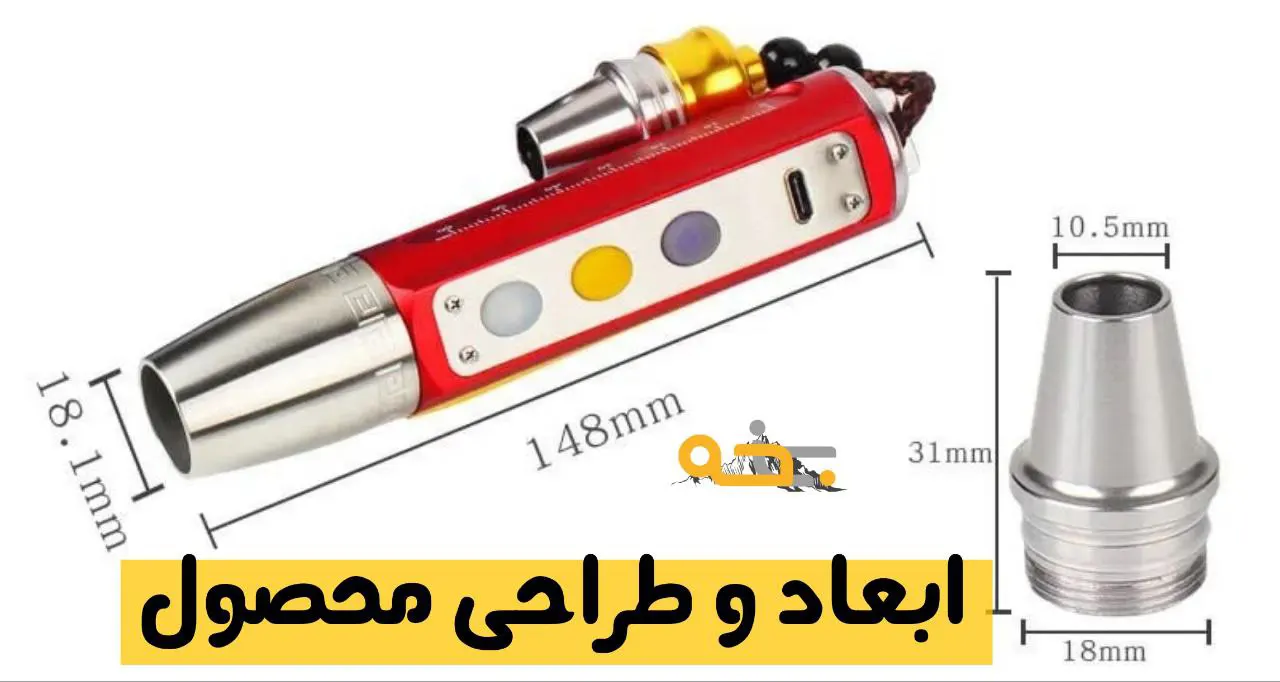 چراغ قوه uv یو وی اسمال سان مدل JY-36C 8 طراحی چراغ قوه uv اسمال سان مدل YJ-36C