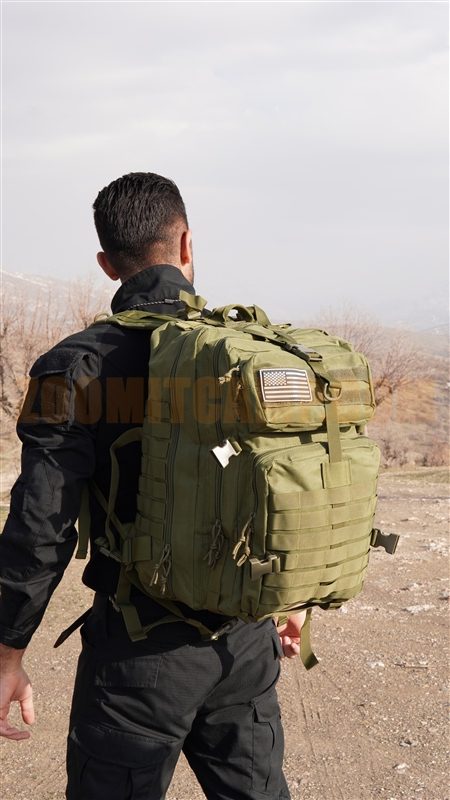 کوله پشتی آیسان 50 لیتر تاکتیکال GJP 9 کوله آیسان