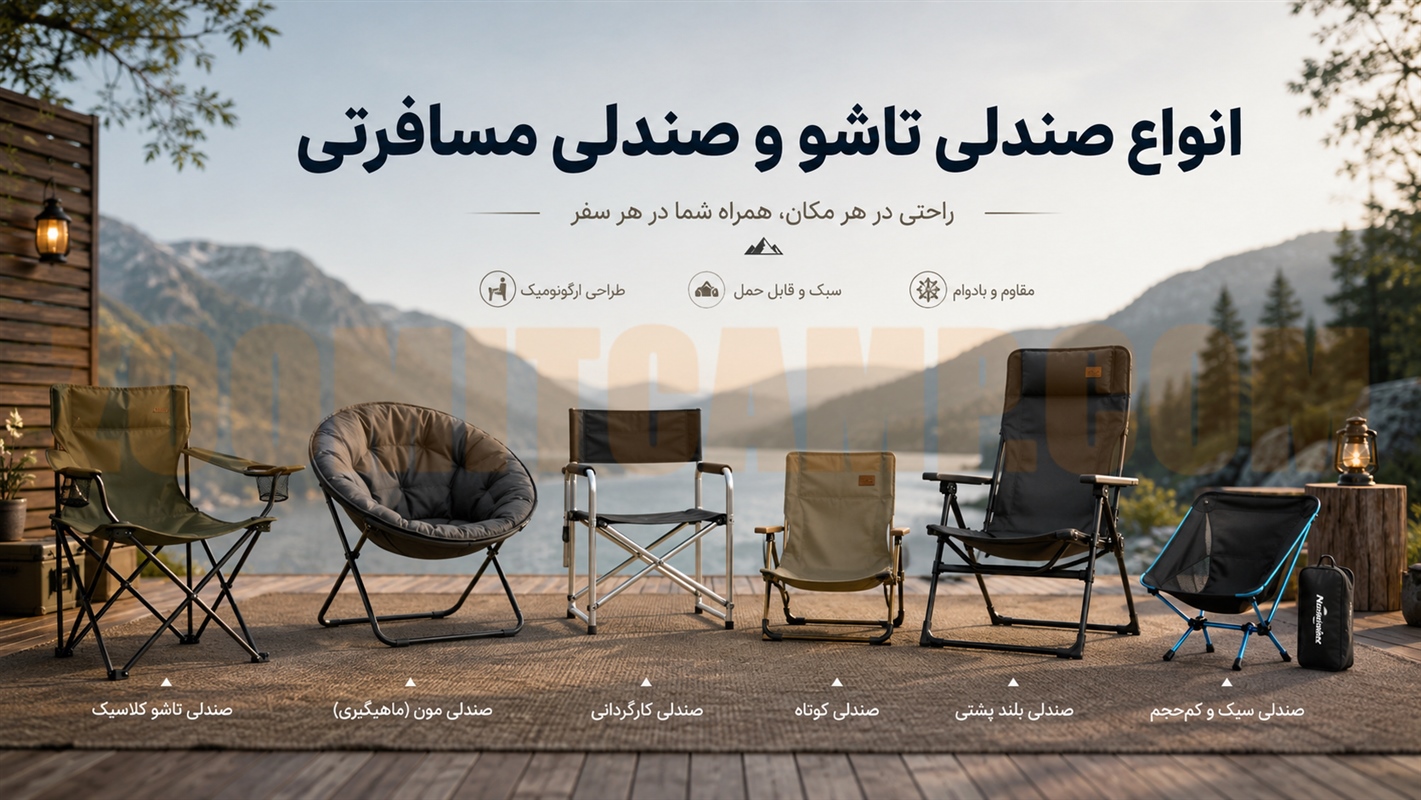 خرید صندلی کمپینگ و صندلی تاشو؛ راحتی بیشتر در سفر و طبیعت
