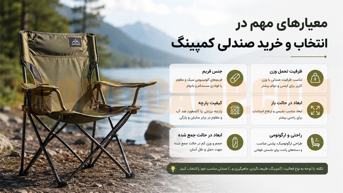 خرید صندلی کمپینگ و صندلی تاشو؛ راحتی بیشتر در سفر و طبیعت