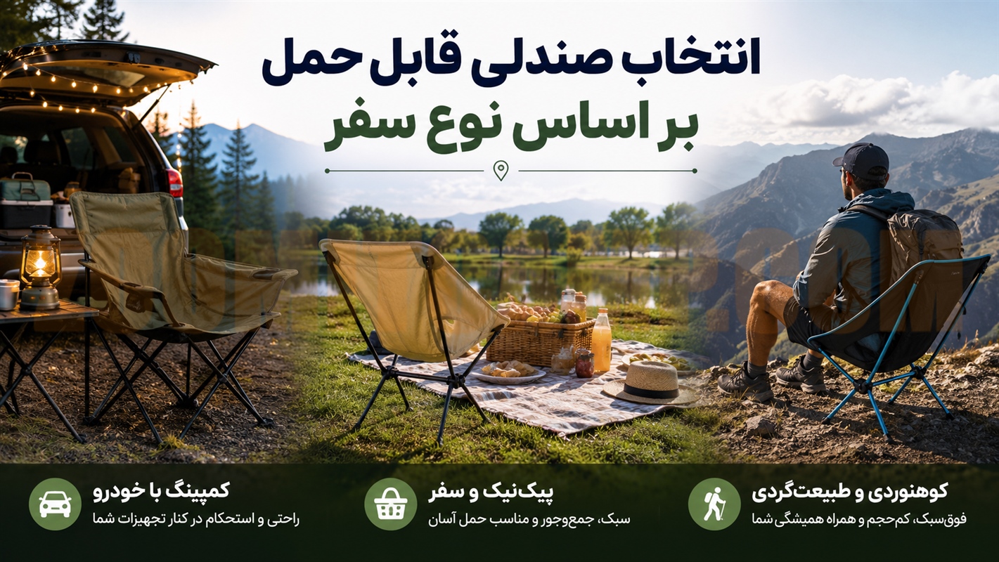 خرید صندلی کمپینگ و صندلی تاشو؛ راحتی بیشتر در سفر و طبیعت