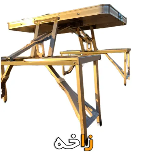 میز و صندلی تاشو 4 نفره آلومینومی و چمدانی 23 میز و صندلی تاشو آلومینیومی