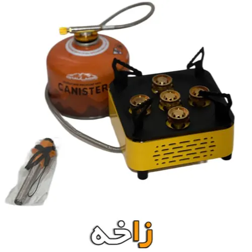 اجاق گاز سفری 5 شعله و شلنگ دار 26 اجاق گاز سفری 5 شعله