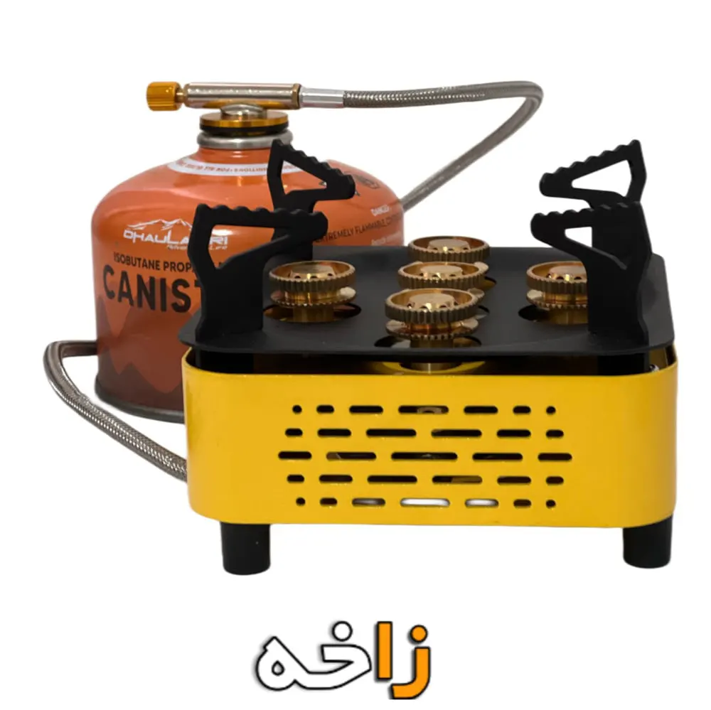 اجاق گاز سفری 5 شعله و شلنگ دار 11 اجاق گاز سفری 5 شعله