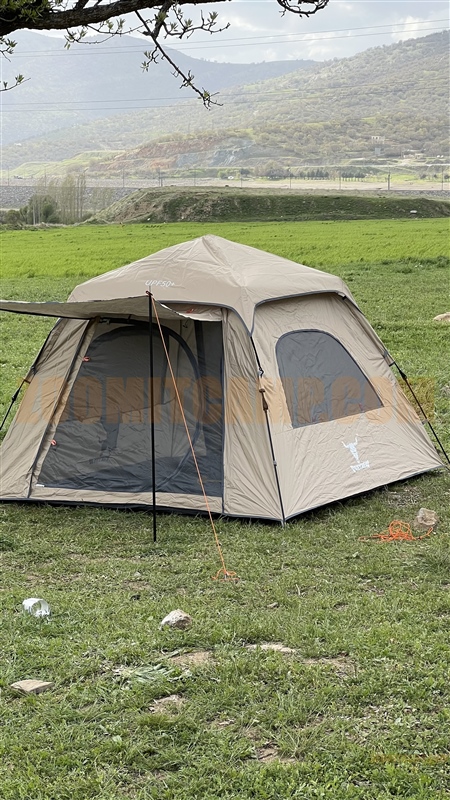 چادر پکینیو c1022 اتوماتیک ظرفیت 3 نفر خواب 21 چادر اتوماتیک کله گاوی 6 نفره مدل c1022
