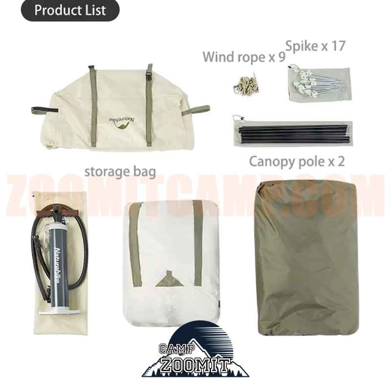 چادر بادی ۵ نفره نیچرهایک Village AIR 8.5 مدل CNK2300ZP019 15 چادر Village AIR 8.5 نیچرهایک CNK2300ZP019