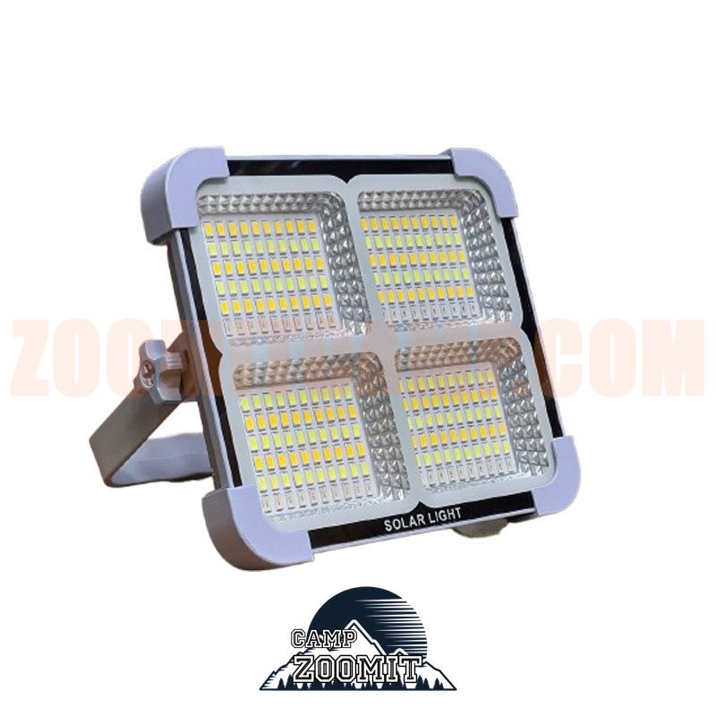 پروژکتور شارژی سولاردار 4 باطری 1 پروژکتور شارژی سولاردار 4 باطری