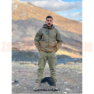 ست کاپشن و شلوار پنج یازده ۵.۱۱ درجه ۱ کلاه جمع شو داخل پلار