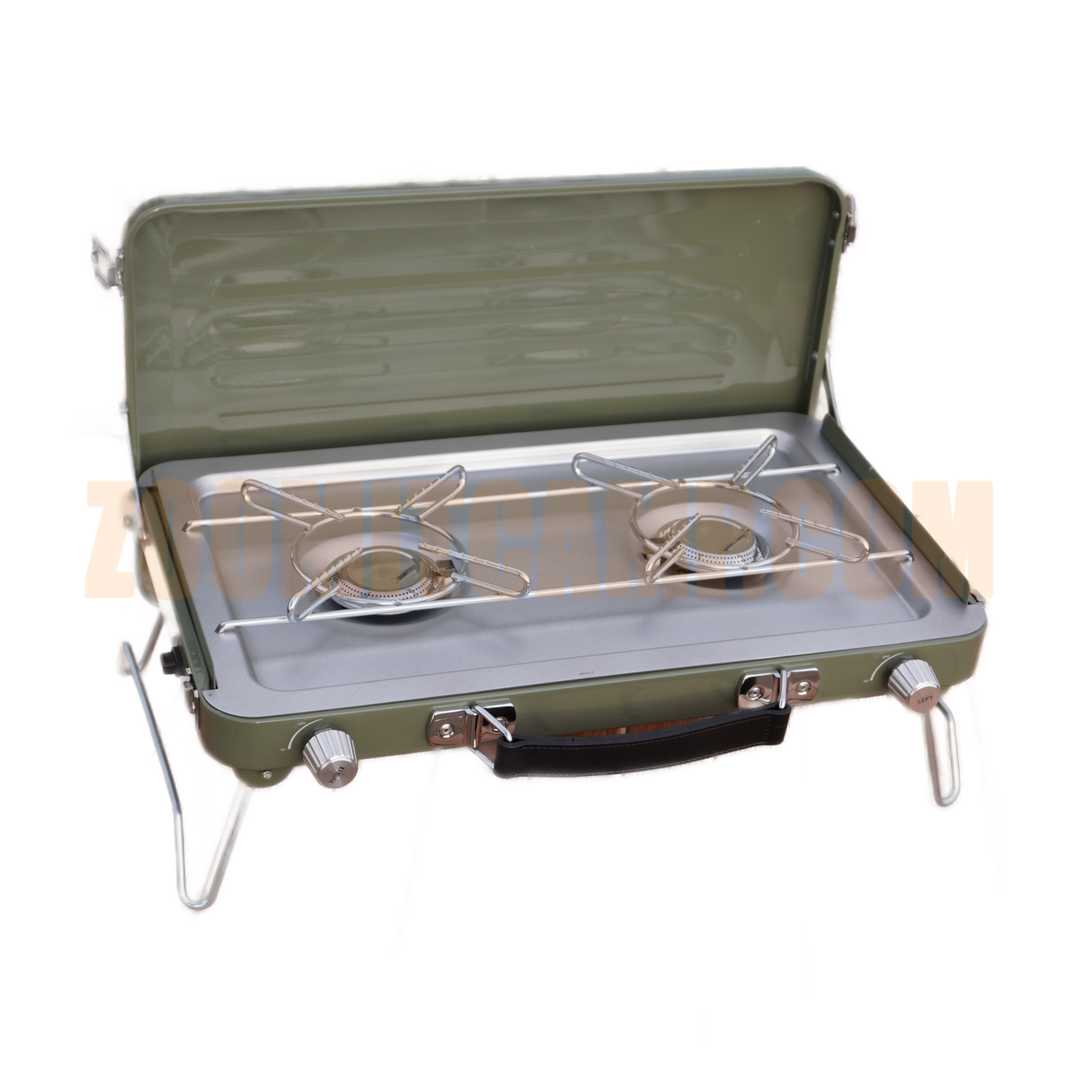 اجاق گاز 2 مشعل اطلس کیفی با پایه تاشو 1 اجاق گاز 2 مشعل اطلس کیفی با پایه تاشو