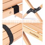 میز کمپینگ چوبی نیچرهایک 6 نفره مدل NH19JJ009 تمام چوبی