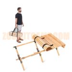 میز کمپینگ چوبی نیچرهایک 6 نفره مدل NH19JJ009 تمام چوبی
