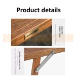 میز کمپینگ تمام چوبی نیچرهایک 2 نفره مدل NH20JJ037