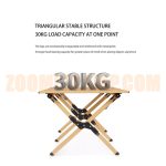 میز کمپینگ آلومینیومی نیچرهایک 8 نفره مدل CNK2300JU010
