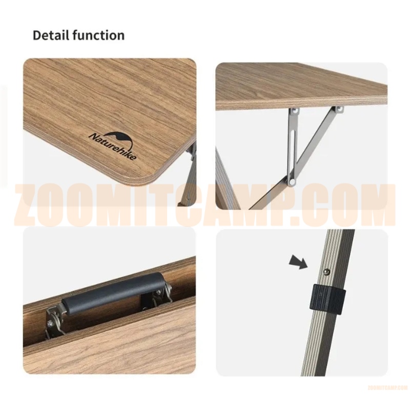 میز کمپینگ نیچرهایک 4 نفره کیفی مدل CNH22JU054 با تنظیم ارتفاع 6 میز کمپینگ نیچرهایک 4 نفره کیفی مدل CNH22JU054