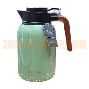فلاسک فینیک سایز 2 لیتر دسته چوبی