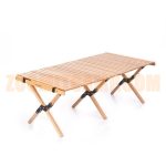 میز کمپینگ چوبی نیچرهایک 6 نفره مدل NH19JJ009 تمام چوبی