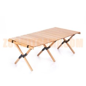 میز کمپینگ چوبی نیچرهایک 6 نفره مدل NH19JJ009 تمام چوبی