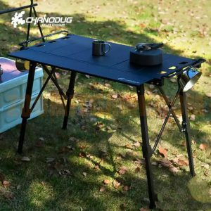 میز کمپینگ چانوداگ 2 نفره مدل FX-7156 با تنظیم ارتفاع و آلومینیومی