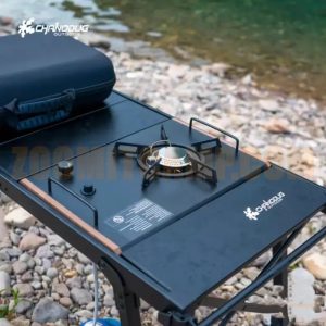 میز چانوداگ 2 نفره مدل FX-7078 آلومینیومی با تنظیم ارتفاع