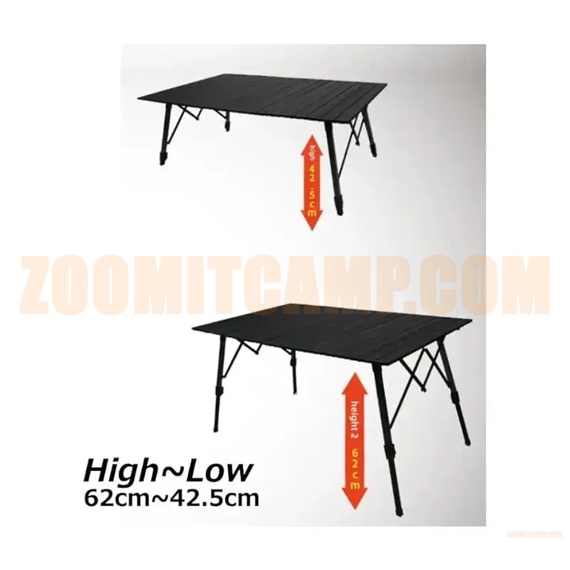 میز کمپینگ چانوداگ 6 نفره مدل FX-7129 آلومینیومی تاشو تنظیم ارتفاع دار 12 میز تاشو تنظیم ارتفاع دار چانوداگ مدل FX-7129 آلومینیومی