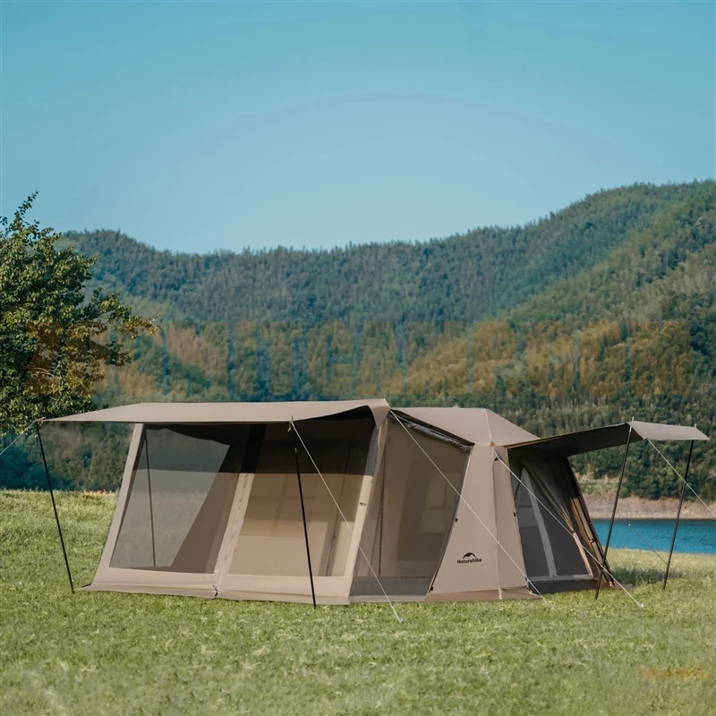 چادر اتوماتیک 8 نفر خواب نیچرهایک Village 13 Ti Black نسخه تیتانیوم با سایبان پشه بند دار مدل CNH22ZP004 16 چادر اتوماتیک 8 نفر خواب نیچرهایک Village 13 Ti Black نسخه تیتانیوم با سایبان پشه بند دار مدل CNH22ZP004