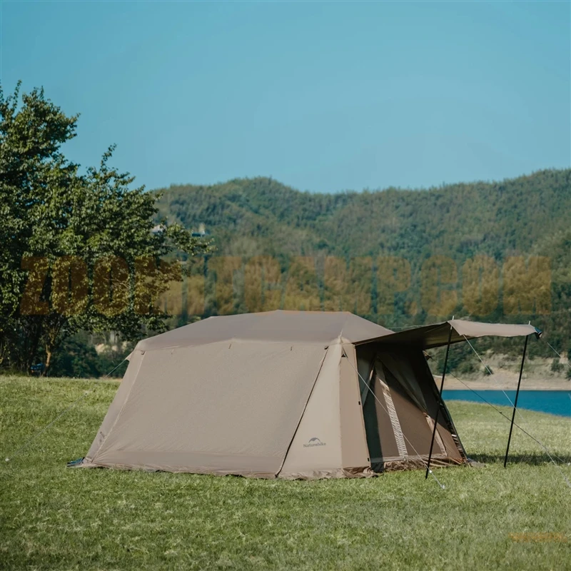 چادر اتوماتیک 8 نفر خواب نیچرهایک Village 13 Ti Black نسخه تیتانیوم با سایبان پشه بند دار مدل CNH22ZP004 13 چادر اتوماتیک 8 نفر خواب نیچرهایک Village 13 Ti Black نسخه تیتانیوم با سایبان پشه بند دار مدل CNH22ZP004