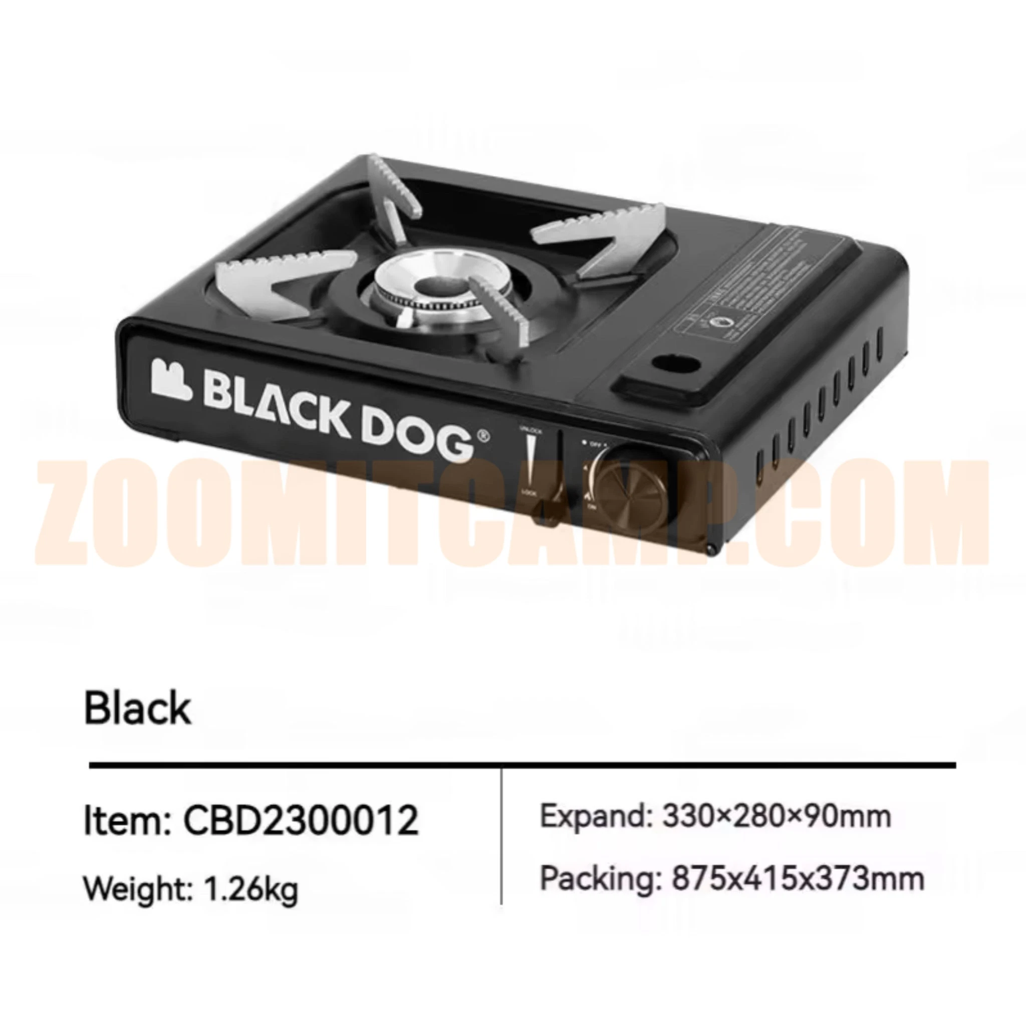 اجاق گاز کمپینگ بلک داگ BLACK DOG مدل CBD2300012 7 اجاق گاز کمپینگ بلک داگ BLACK DOG مدل CBD2300012