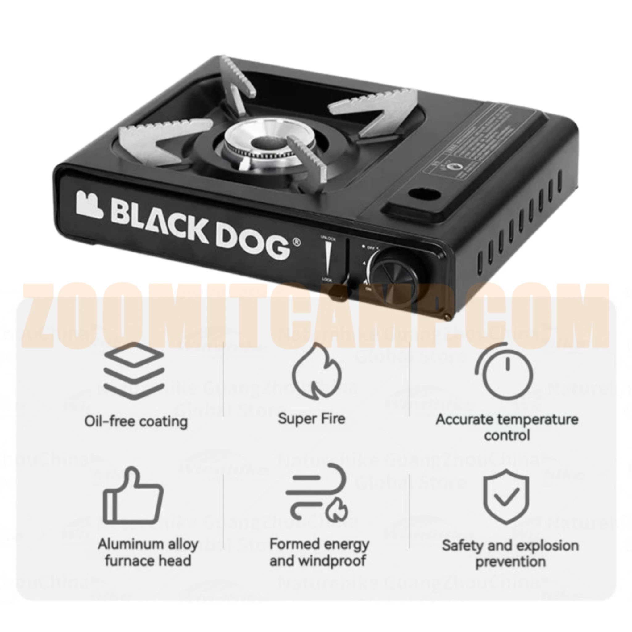 اجاق گاز کمپینگ بلک داگ BLACK DOG مدل CBD2300012 13 اجاق گاز کمپینگ بلک داگ BLACK DOG مدل CBD2300012