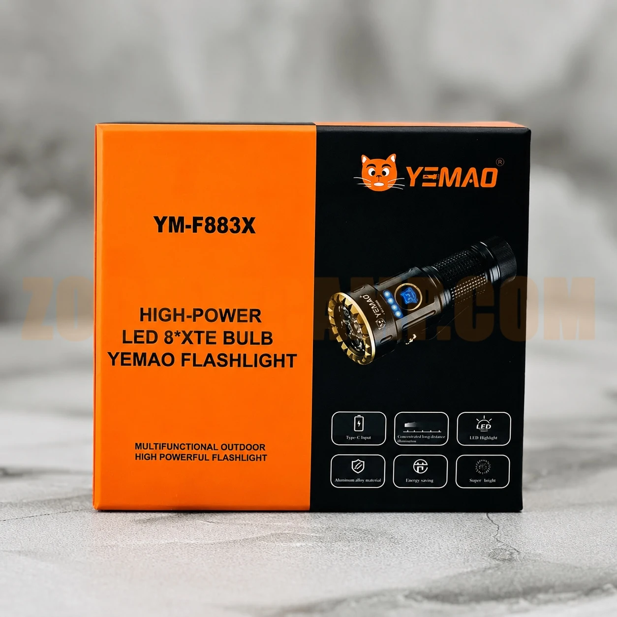 چراغ قوه 2000 لومنی یامو مدل YEMAO YM-F883X 7 چراغ قوه 2000 لومنی یامو مدل YEMAO YM-F883X