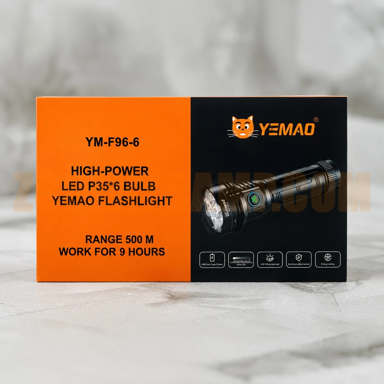 چراغ قوه 5200 لومنی یامو مدل YEMAO YM-F96-6 4 چراغ قوه 5200 لومنی یامو مدل YEMAO YM-F96-6